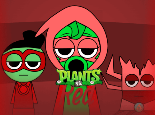 Sprunki Red vs Plants