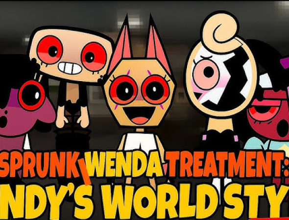 Sprunki Wenda Treatment: Dandy's World Style
